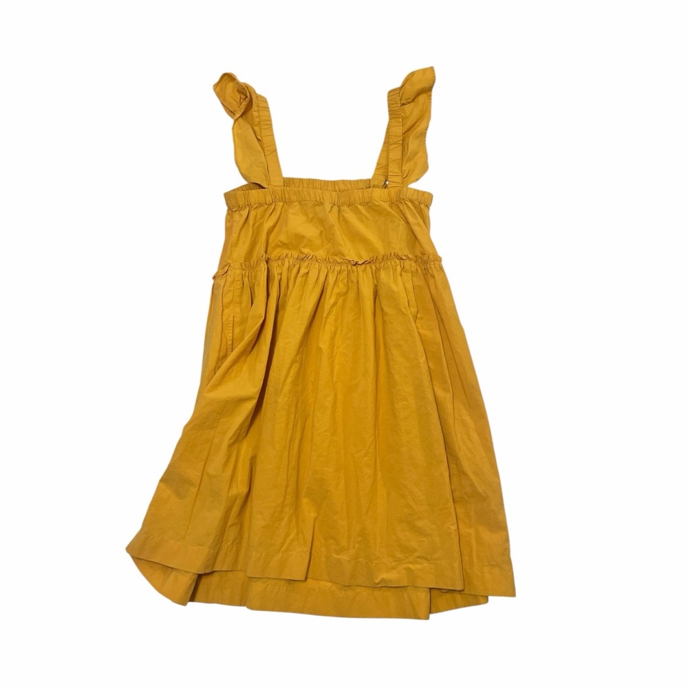 Madewell Yellow Fluttered Sleeve Dress - Picture 3 of 8